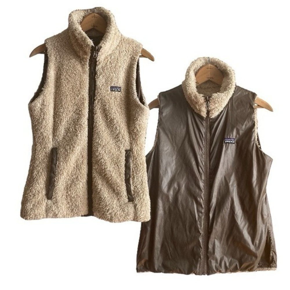 Patagonia Brown Los Gatos Reversible Fleece Vest
